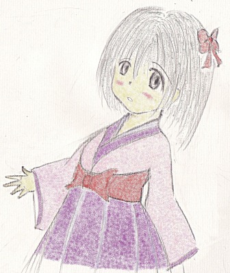 袴を着た少女